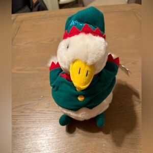 Aflac 2015 Christmas Duck Stuffed Animal Plush Toy